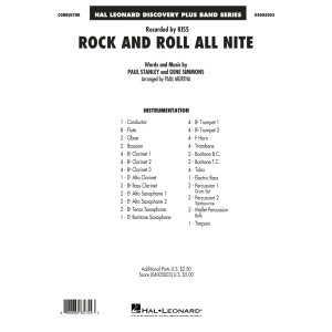 Rock and Roll All Nite - Conductor Score (Full Score)